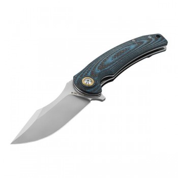 M-TAC Folding Knife Carbon/Blue Carbon/Blue 